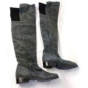 EUC! Stuart Weitzman suede knee high boots grey size 6